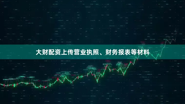 大财配资上传营业执照、财务报表等材料