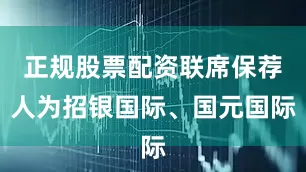 正规股票配资联席保荐人为招银国际、国元国际