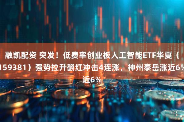 融凯配资 突发！低费率创业板人工智能ETF华夏（159381）强势拉升翻红冲击4连涨，神州泰岳涨近6%